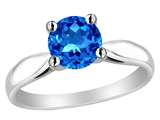 Star K™ Round 7mm Simulated Blue Topaz Rings style: 26884