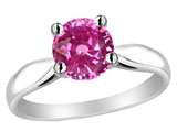 Star K™ 7mm Round Created Pink Sapphire Ring style: 26891