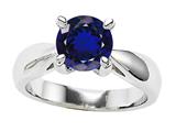 Star K™ 7mm Round Created Sapphire Ring style: 26896