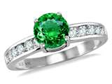 Star K™ Round 7mm Simulated Emerald Ring style: 27041