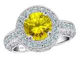 Star K™ 7mm Round Simulated Citrine Ring style: 27150