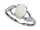Tommaso Design™ Genuine Oval Opal Ring style: 300912