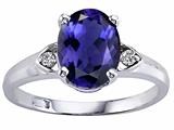 Tommaso Design™ Oval 9x7mm Genuine Iolite Ring style: 301250