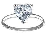Original Star K™ White Topaz Heart Shape 8mm Solitaire Engagement Ring style: 301290