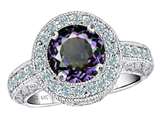 Star K™ 7mm Round Simulated Alexandrite Ring 9 x 9mm style: 302724