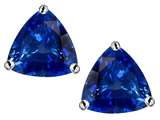 Star K™ Trillion 7mm Created Sapphire Earrings Studs style: 302763