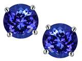 Star K™ Round 7mm Simulated Tanzanite Earrings Studs style: 305175