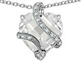 Star K™ Large 15mm Heart Shape Cubic Zirconia Love Pendant Necklace style: 307006