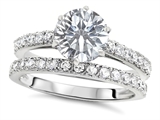 Star K™ Round 7mm Genuine White Topaz Wedding Ring style: 307700