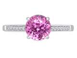 Original Star K™ Round 7mm Created Pink Sapphire Solitaire Engagement Ring style: 310206
