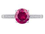 Original Star K™ Round 7mm Created Ruby Solitaire Engagement Ring style: 311125