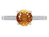 Original Star K™ Round 7mm Simulated Imperial Yellow Topaz Solitaire Engagement Ring style: 311128