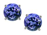 Star K™ Round 6mm Simulated Tanzanite Classic Screw Back Stud Earrings style: 311295