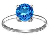 Original Star K™ Blue Topaz Round 7mm Solitaire Engagement Ring style: 311991