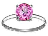 Original Star K™ Created Pink Sapphire Round 7mm Solitaire Engagement Ring style: 311995