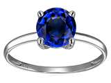 Original Star K™ Created Sapphire Round 7mm Solitaire Engagement Ring style: 311996