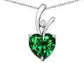 Simulated Emerald (.925 Sterling Silver)