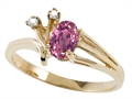 Tommaso Design(tm) Genuine Pink Tourmaline Ring