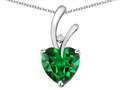 Simulated Emerald (10 kt White Gold)