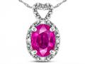 Star K ™ Oval 8x6mm Simulated Pink Tourmaline Vintage Antique Look Heart Pendant Necklace Star K ™ Oval 8x6mm Simulated Pink Tourmaline Vintage Antique Look Heart Pendant Necklace