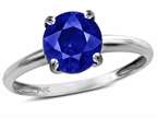 Star K  Created Sapphire Round 7mm Classic Solitaire Engagement Promise Ring Style number: 314212