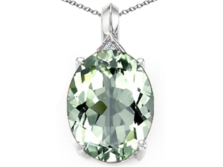 green amethyst pendant necklace