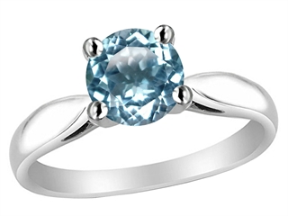Simulated aquamarine ring deals