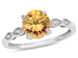 Yellow topaz hot sale promise ring