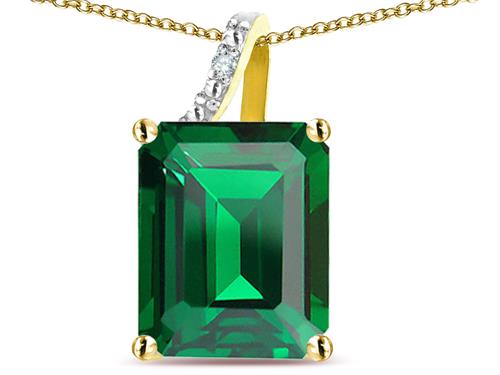 simulated emerald pendant