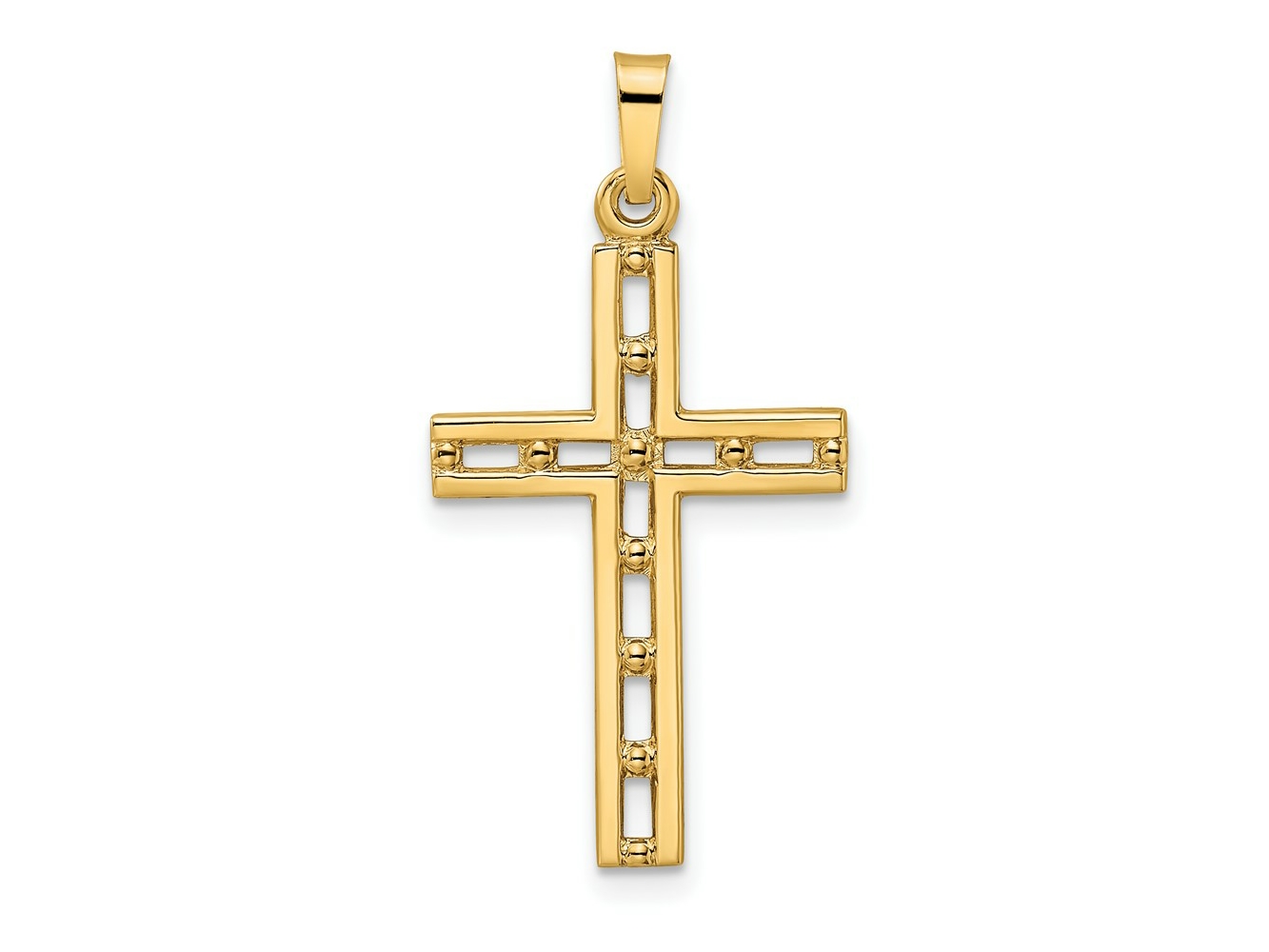 FJC Finejewelers Polished Solid Cross Charm 32 x 16 mm | GQXR1888 