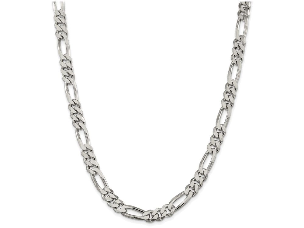 Finejewelers 16 Inch Sterling Silver 7.75mm Figaro Chain Necklace 