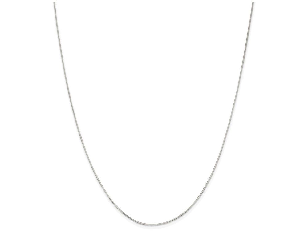 Finejewelers 16 Inch Sterling Silver .7mm Square Snake Chain Necklace 
