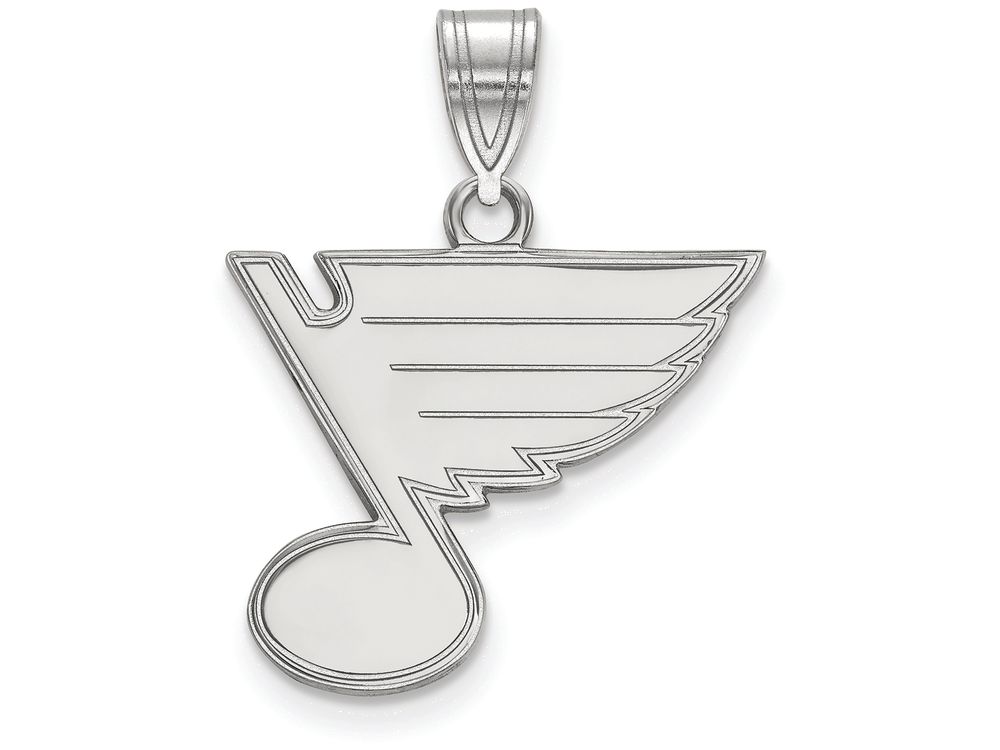 LogoArt NHL St. Louis Blues Sterling Silver Medium Pendant