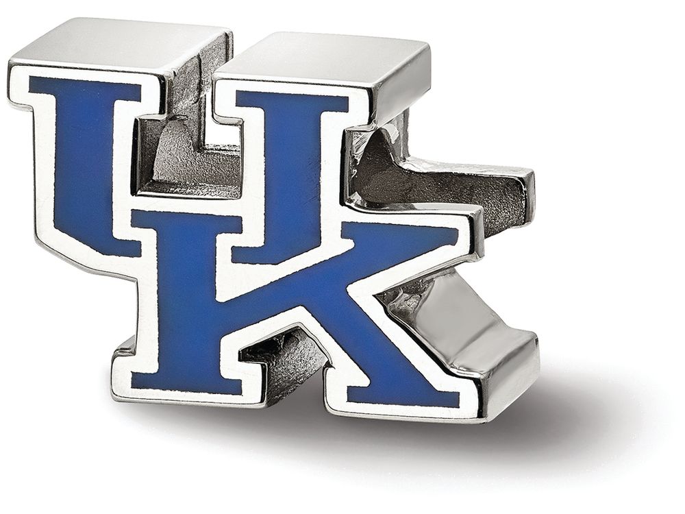 Sterling Silver University of Kentucky UK Logo Charm