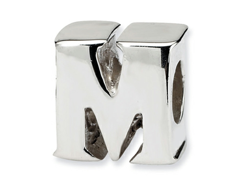 Sterling Silver Reflection Angel Solid Bead