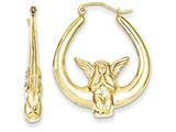 Finejewelers 10k Angel Hoop Earrings style: 10ER140