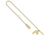 FJC Finejewelers 10 Inch 14k Yellow Gold Dolphin Charm W/1 Inch Extension Anklet style: ANK23110
