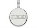 10k White Gold Logoart Transylvania University Large Disc Pendant 1w001tru