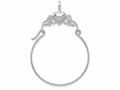 FJC Finejewelers 14k White Gold Polished Heart Charm Holder d1310w