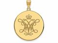 Logoart Sterling Silver Gp William and Mary Medium Disc Pendant