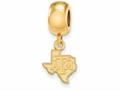 Logoart Sterling Silver Gp Texas AandM University Extra Small Dangle Bead Charm Logoart Sterling Silver Gp Texas AandM University Extra Small Dangle Bead Charm