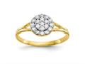 FJC Finejewelers 10 kt Yellow Gold CZ  Round Cluster Ring gq10c1172