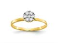 FJC Finejewelers 10 kt Yellow Gold CZ Cluster Promise Ring gq10c1175