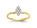 FJC Finejewelers 10 kt Yellow Gold CZ Promise Ring 1 mm gq10c1176