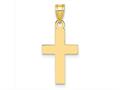 FJC Finejewelers 10 kt Yellow Gold Polished Cross Charm 25 x 12 mm gq10c3601