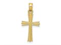 FJC Finejewelers 10 kt Yellow Gold Cross Charm 23 x 10 mm gq10c4229