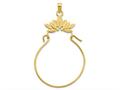 FJC Finejewelers 14 kt Yellow Gold Fancy Charm Holder Charm 16 mm gqd5112