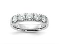 FJC Finejewelers 14 kt White Gold 1ct. 5 Stone G H I True Light Moissanite Band 4 mm gqdb00055150mt