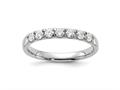 FJC Finejewelers 14 kt White Gold  7 Stone G H I True Light Moissanite Band 2 mm gqdb00057050mt
