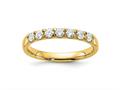 FJC Finejewelers 14 kt Yellow Gold 7 Stone G H I True Light Moissanite Band 2 mm gqdb00057050y4mt
